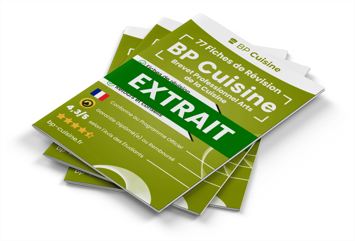 Extrait Fiches Révision gratuites BP Cuisine