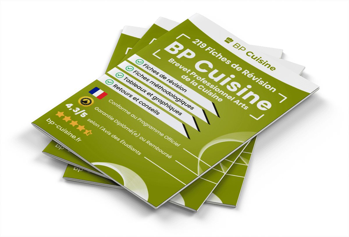219 Fiches de Révision pour le BP Cuisine